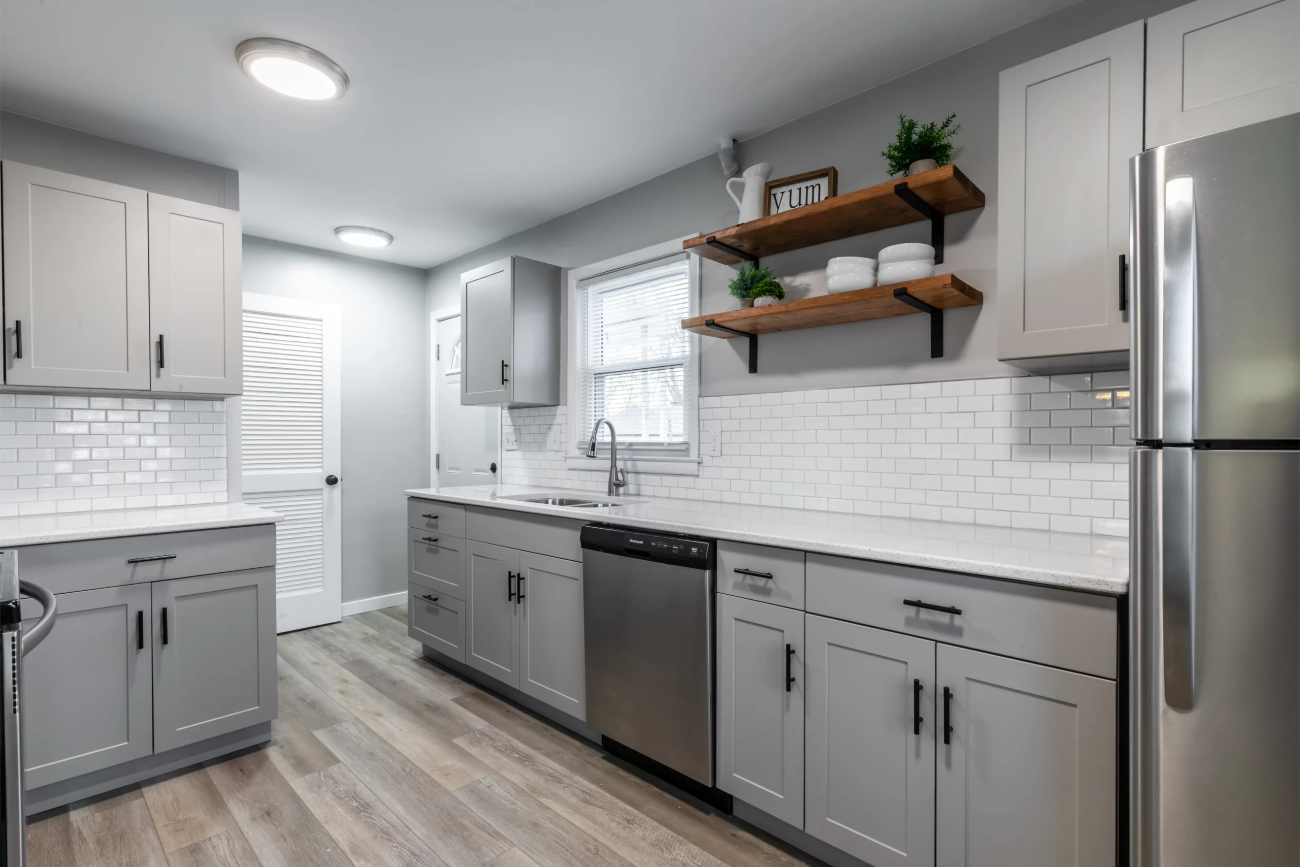 Newly refaced kitchen Cabinets